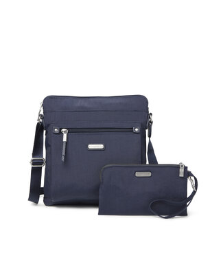 Baggallini Crossbody Go Bag w/ RFID Wristlet - French Navy