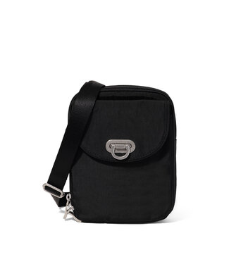Baggallini Coastal Flip Lock Venture Crossbody - Black