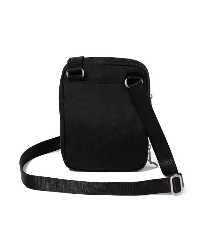 Baggallini Coastal Flip Lock Venture Crossbody - Black