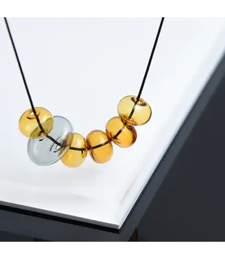 Pursuits Odette Necklace - Amber/Grey