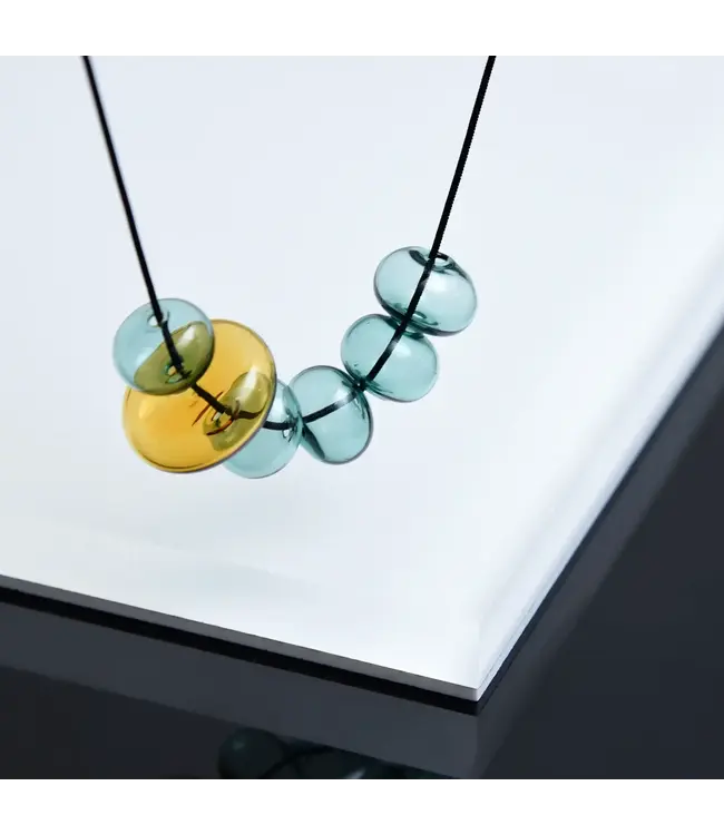 Pursuits Odette Necklace - Aqua / Amber