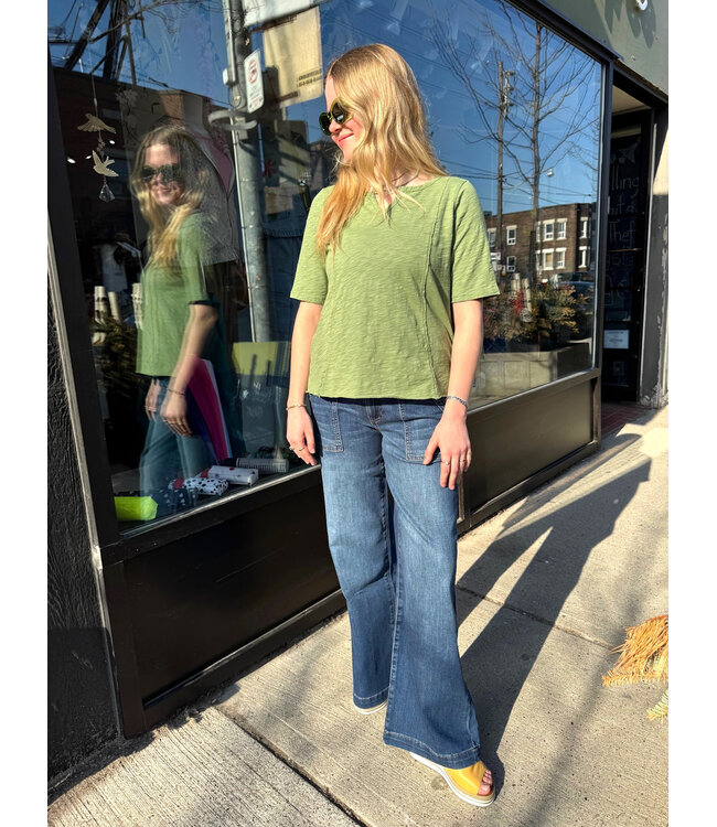 KUT Jeans Jodi High Rise Straight Leg - Humanitarian