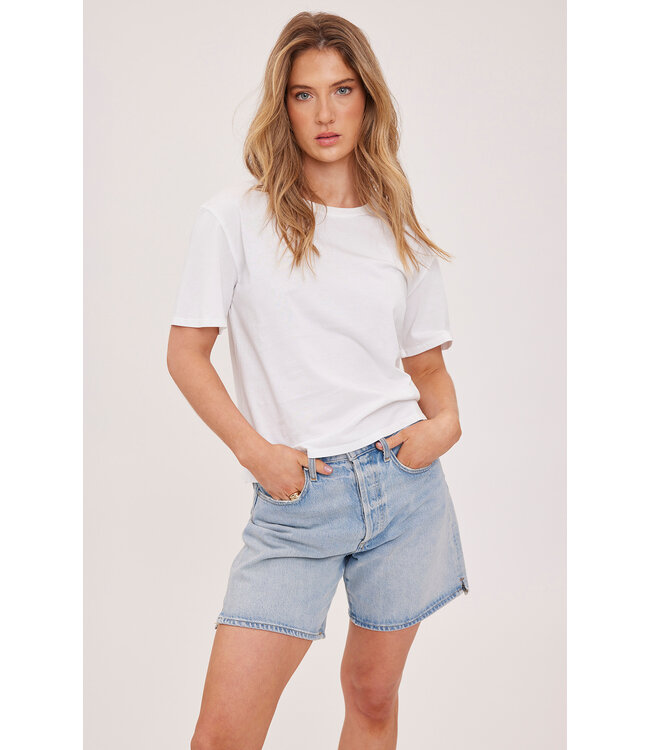 Gentle Fawn Crop Brigitte Tee - White