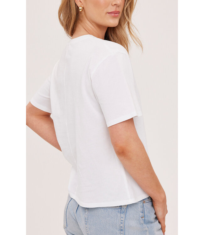 Gentle Fawn Crop Brigitte Tee - White