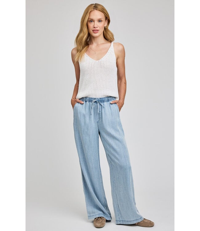 Gentle Fawn Tencel Camille Pants - Light Blue