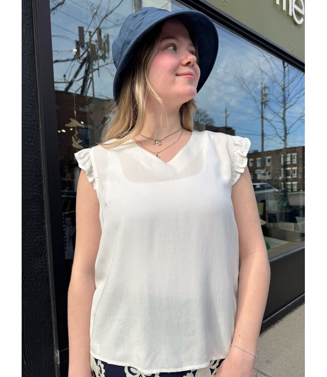 Pink Martini Lizzy Top - White