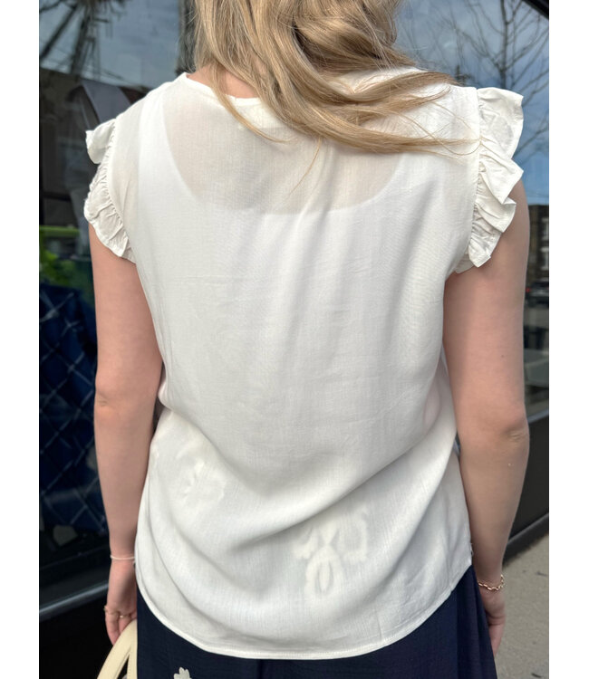 Pink Martini Lizzy Top - White