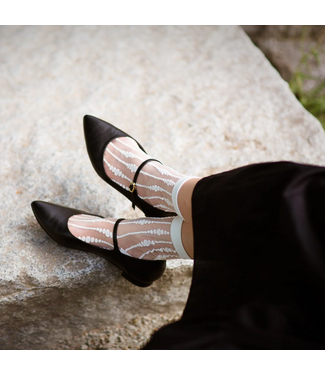 XS Unified Sheer Bubble Socks - Ivory