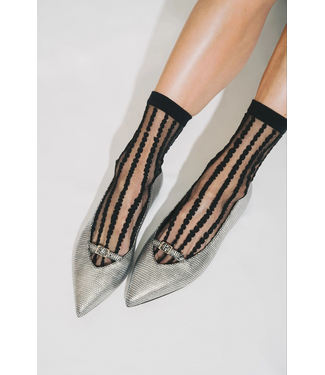 XS Unified Sheer Bubble Socks - Black