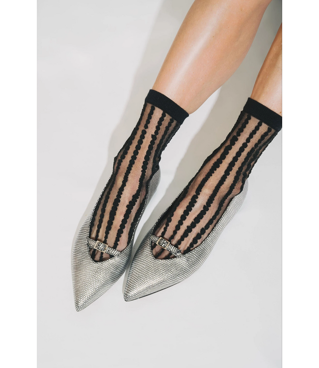 XS Unified Sheer Bubble Socks - Black