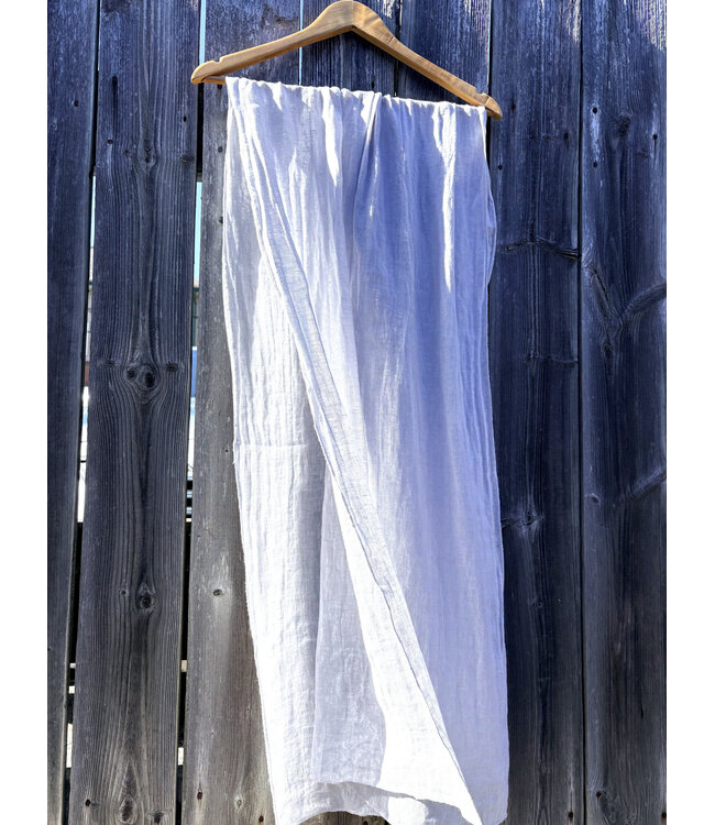 Linen Scarf - White