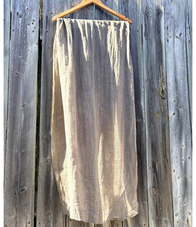 Linen Scarf - Taupe