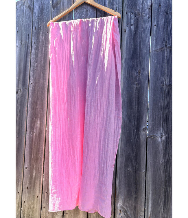 Linen Scarf - Rose