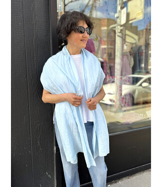 Linen Scarf - Sky