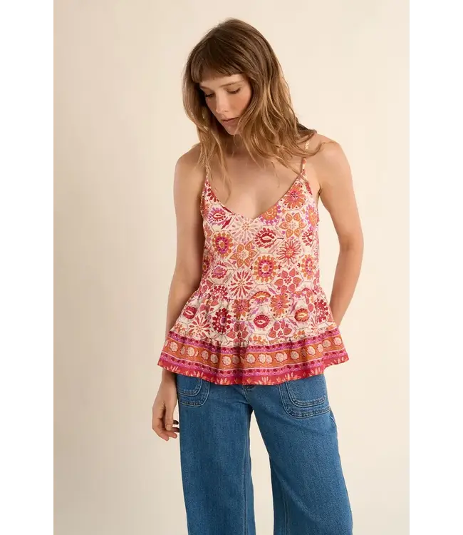 Molly Bracken Melissa Ruffle Camisole - Orange