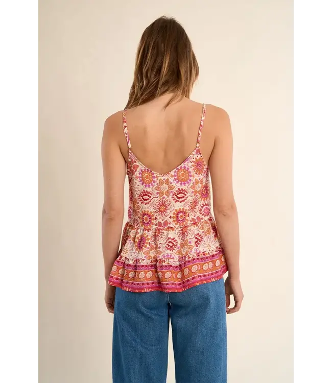 Molly Bracken Melissa Ruffle Camisole - Orange