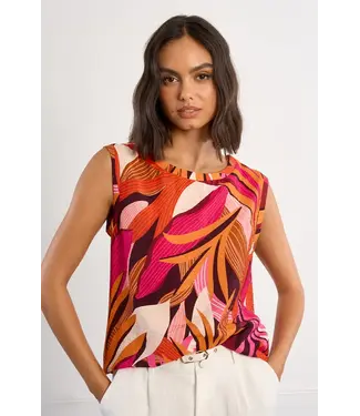 Molly Bracken Scoop Neck Flowy Tank - Marquise