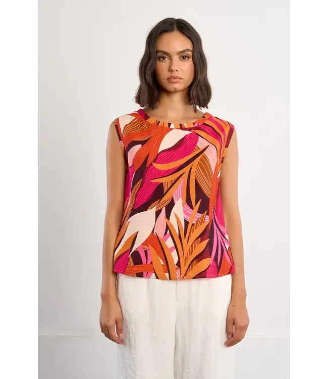 Molly Bracken Scoop Neck Flowy Tank - Marquise
