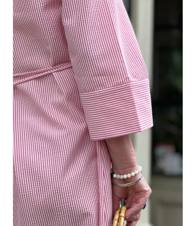 B. Young BYime Shirt Dress - Raspberry Rose Stripe