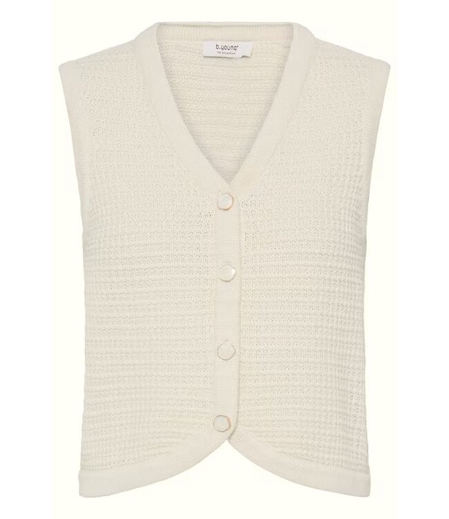 B. Young Button Down Vest - Birch