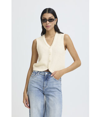 B. Young Button Down Vest - Birch