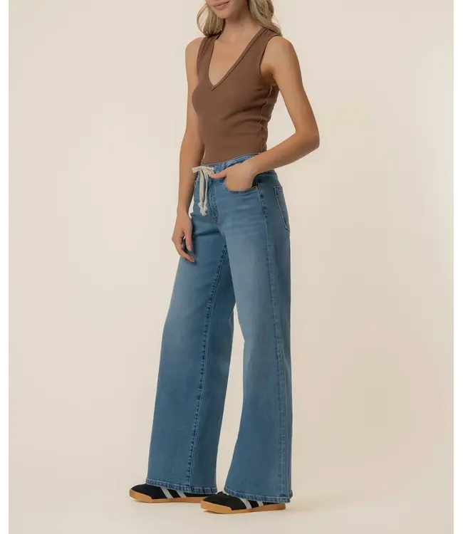 KUT Jeans Maya High Rise w/Drawstring - Protect