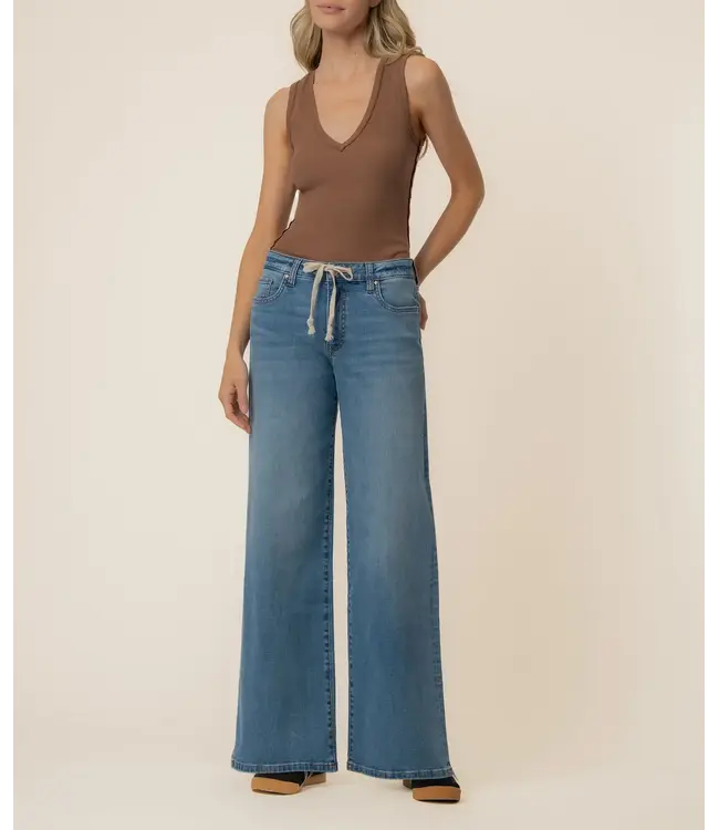 KUT Jeans Maya High Rise w/Drawstring - Protect