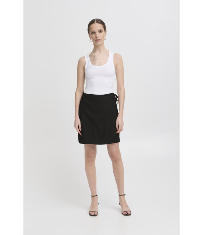 ICHI IHLinno Wrap Skirt - Black