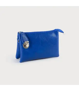 3-Sectional Crossbody/Wristlet - Royal Blue