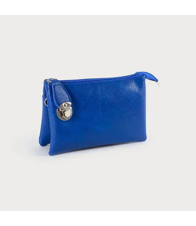 3-Sectional Crossbody/Wristlet - Royal Blue