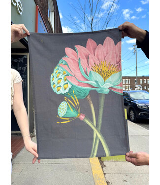 Organic Kitchen Towel - Growing Flower