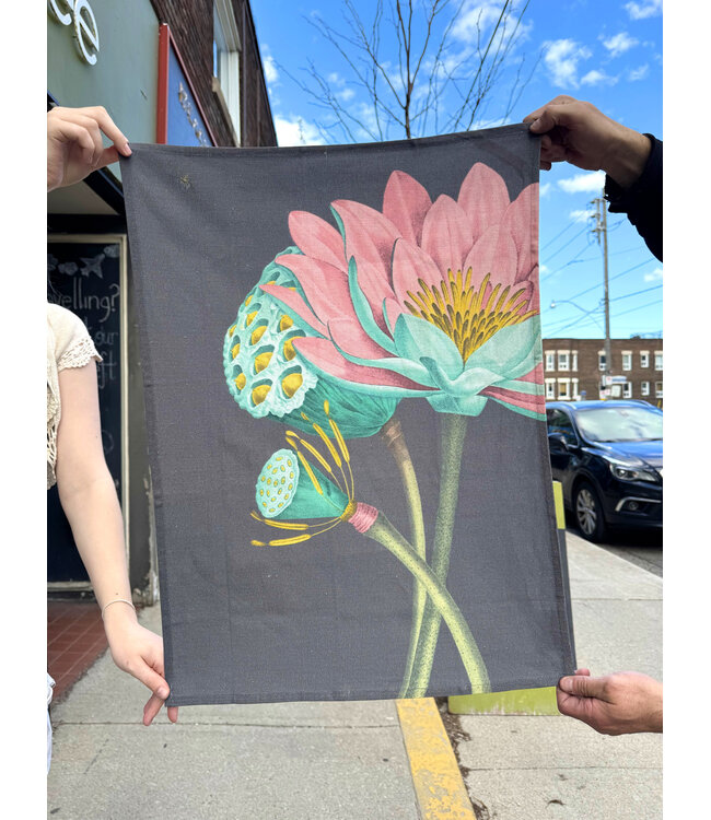 Organic Kitchen Towel - Growing Flower
