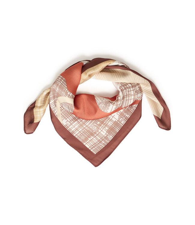 ICHI IAgnethe Scarf - Burnt Ochre