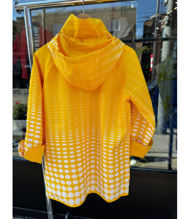 Sportables Turn Cuff Dot Reversible Rain Coat - Sun