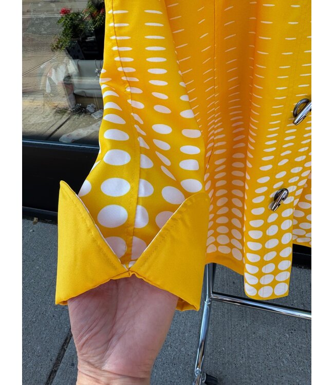 Sportables Turn Cuff Dot Reversible Rain Coat - Sun