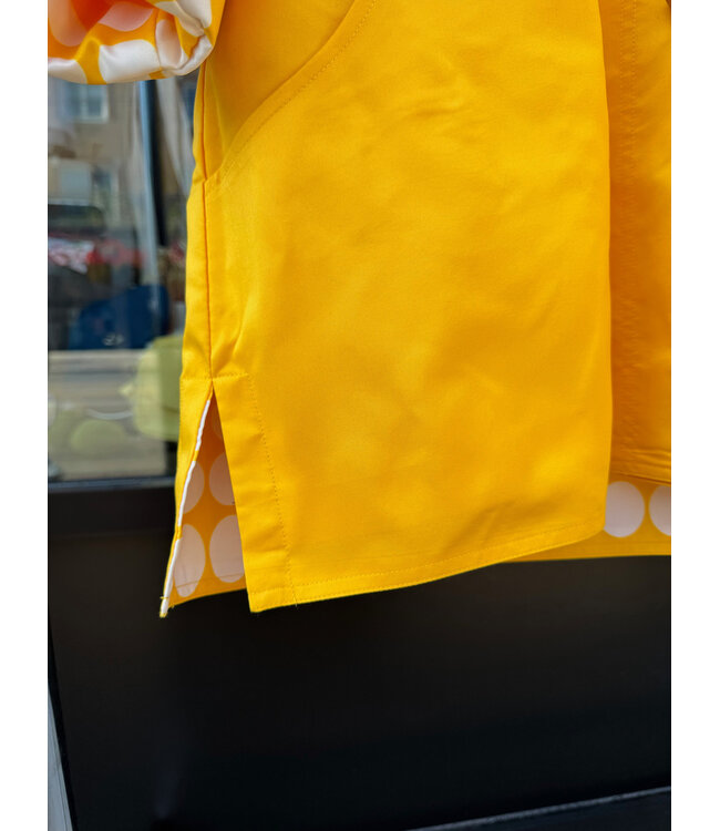 Sportables Turn Cuff Dot Reversible Rain Coat - Sun