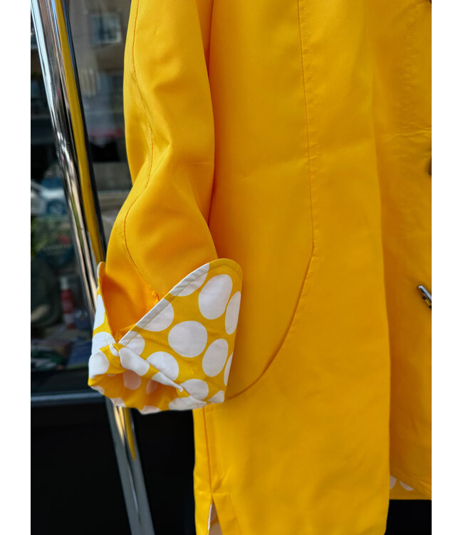 Sportables Turn Cuff Dot Reversible Rain Coat - Sun