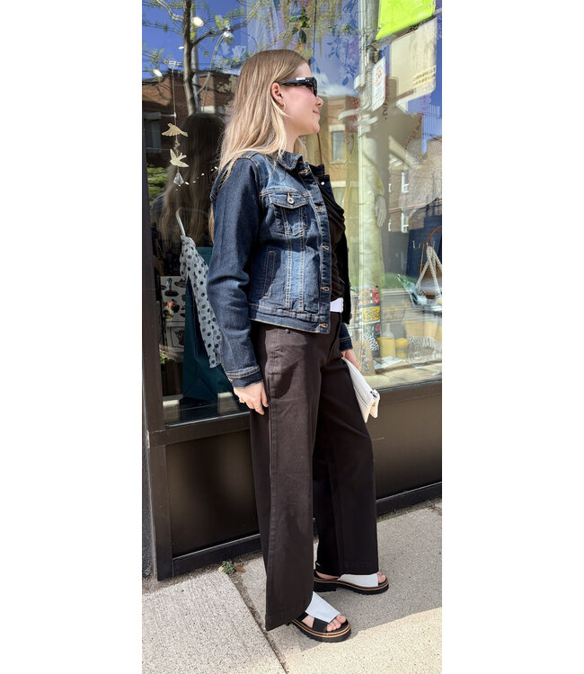 Wit & Wisdom Sam High Rise Wide Leg - Black