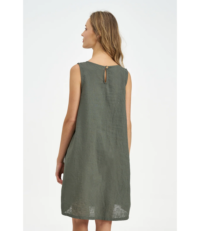 A-Line Panel Tank Dress - Cactus