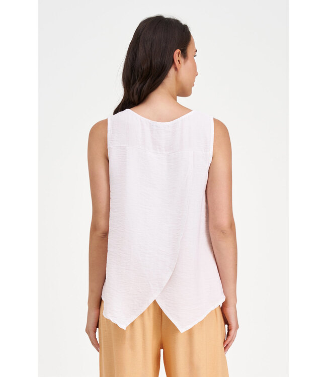 Tulip Back Tank - White