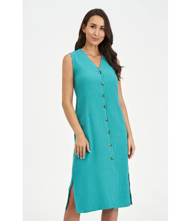 Sleeveless Dress w/Pockets - Reef