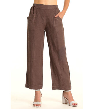 Linen Pants Straight Leg - Moro
