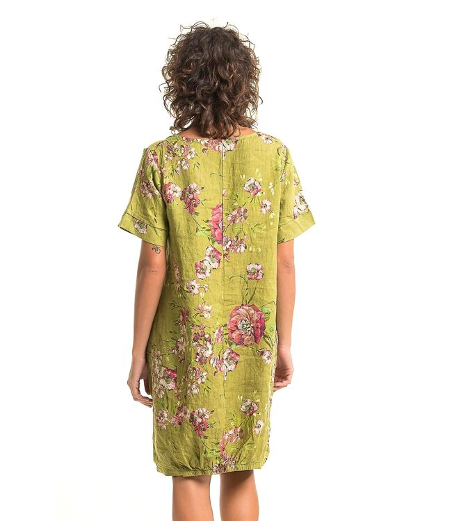Balloon Linen Dress - Anis