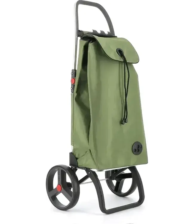 Rolser Shopping Cart - Large Wheels Foldable - Olive