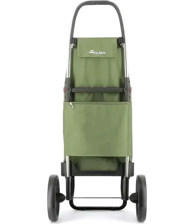 Rolser Shopping Cart - Large Wheels Foldable - Olive