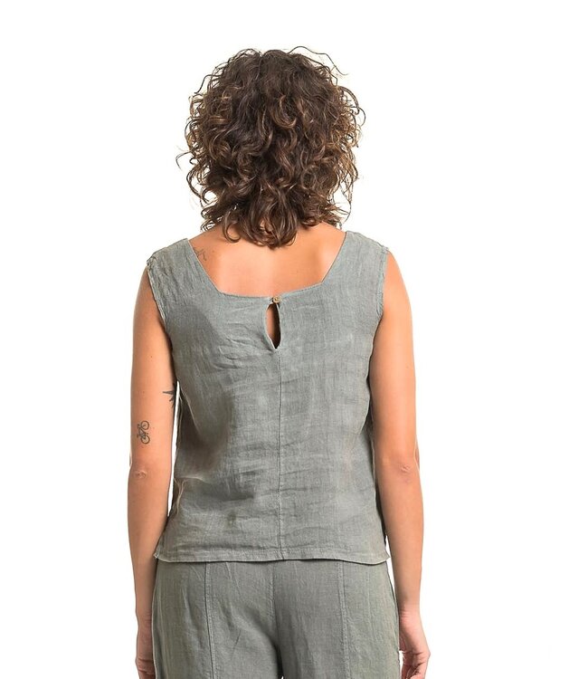 Square Neck Tank Top - Topo