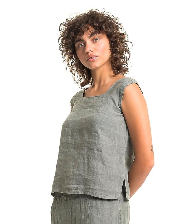Square Neck Tank Top - Topo