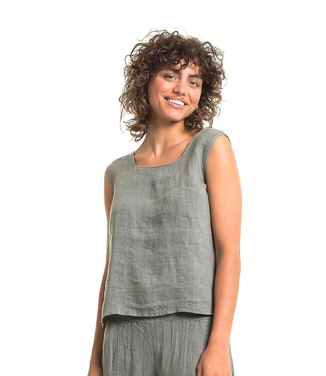 Square Neck Tank Top - Topo
