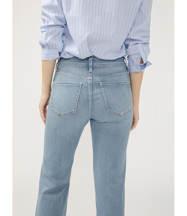 Silver Jeans Avery High Rise Luxe Stretch Trouser Jeans - Mateo