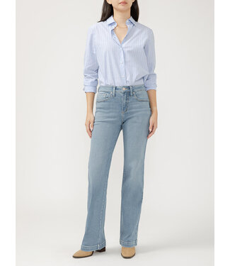 Silver Jeans Avery High Rise Luxe Stretch Trouser Jeans - Mateo